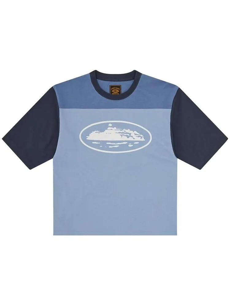 Футболка Corteiz Alcatraz Heavyweight Varsity Tee — изображение 1 из 2, синий