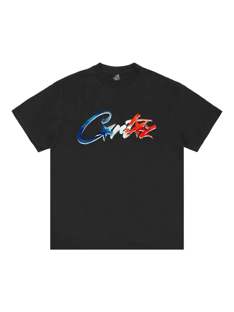 Футболка Corteiz Francais Allstarz Tee *New Blank* — изображение 1 из 1, черный