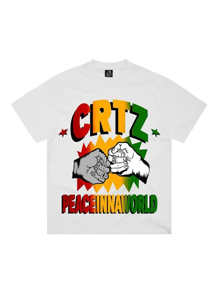 Футболка Corteiz Peaceinnaworld Tee *New Blank* — изображение 1 из 1, белый