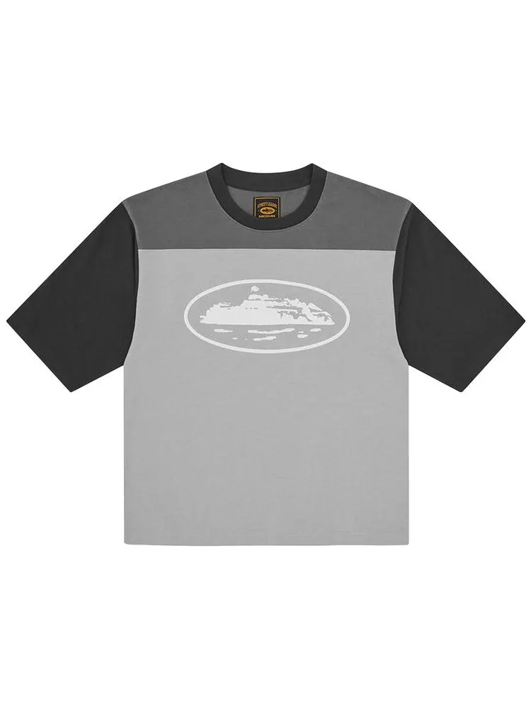 Джерси Corteiz Alcatraz Heavyweight Varsity Jersey — изображение 1 из 2, серый