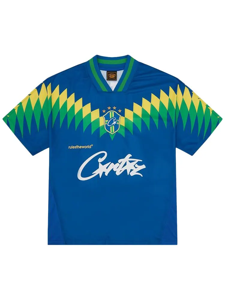Джерси Corteiz Club America Jersey Brasil 'Blue' — изображение 1 из 2, синий