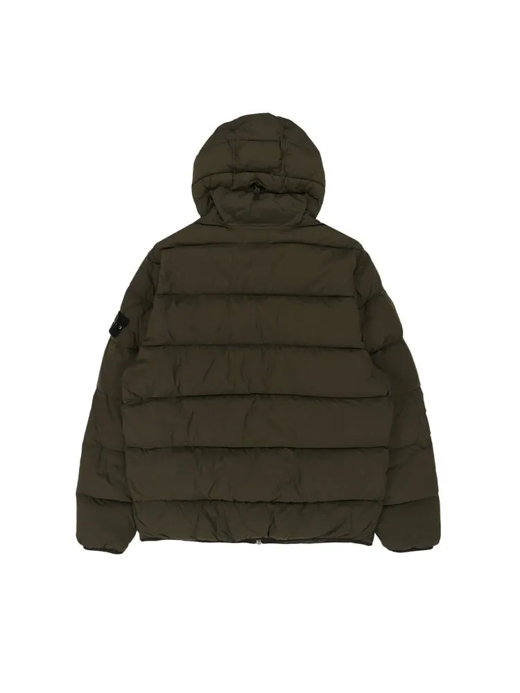 Пальто Stone Island Feather Down Hooded 'Olive' — изображение 3 из 3, зеленый