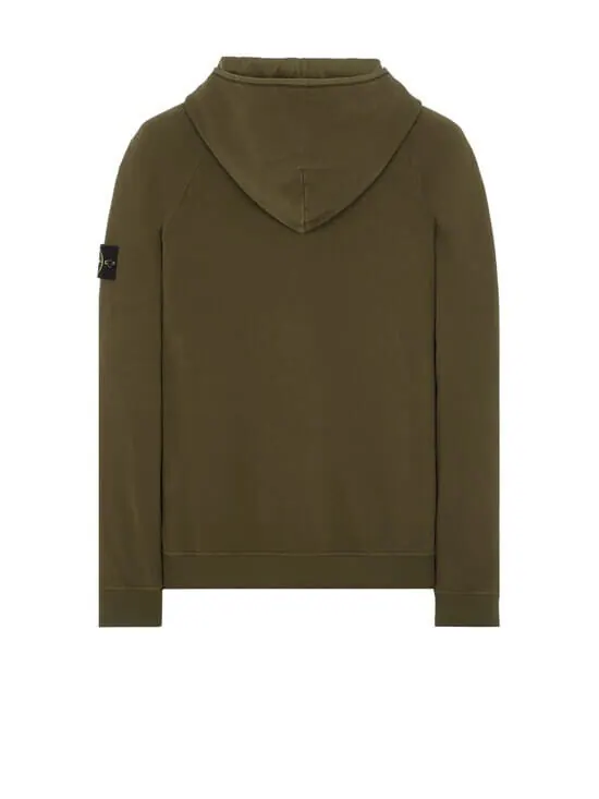 Толстовка Stone Island Logo Patch — изображение 2 из 4, оливковый