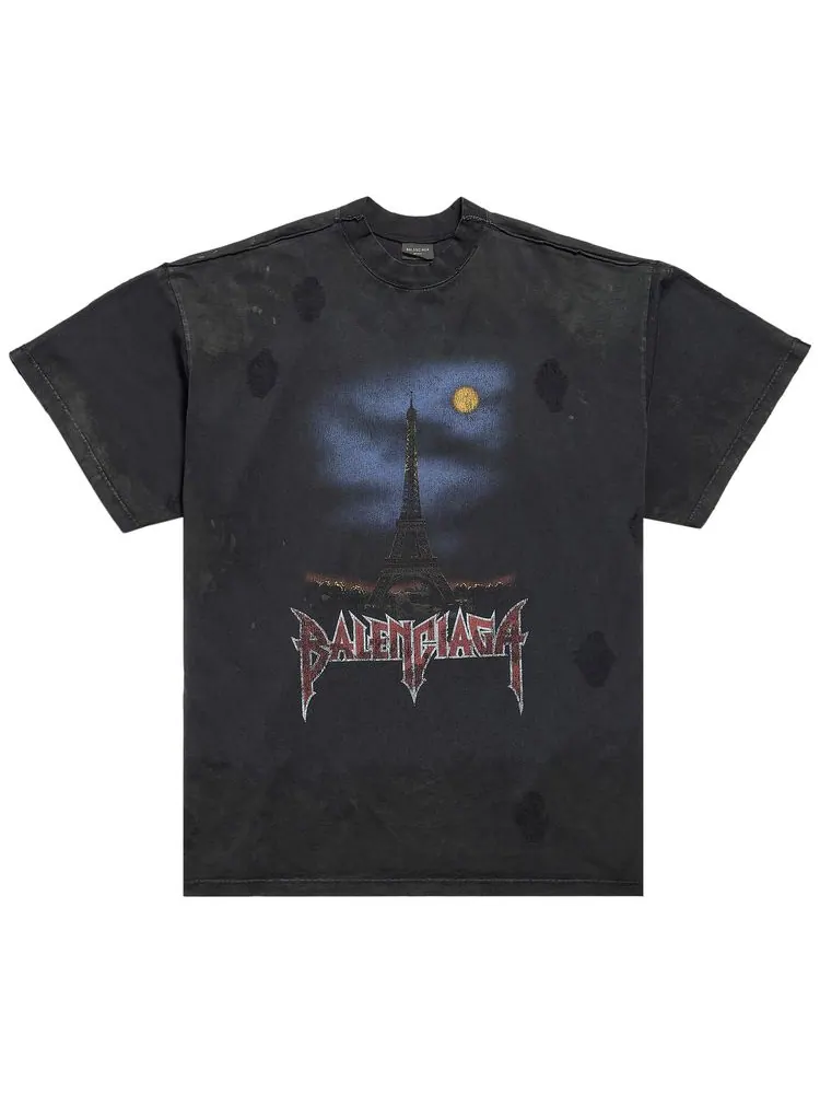 Футболка Balenciaga Paris Moon