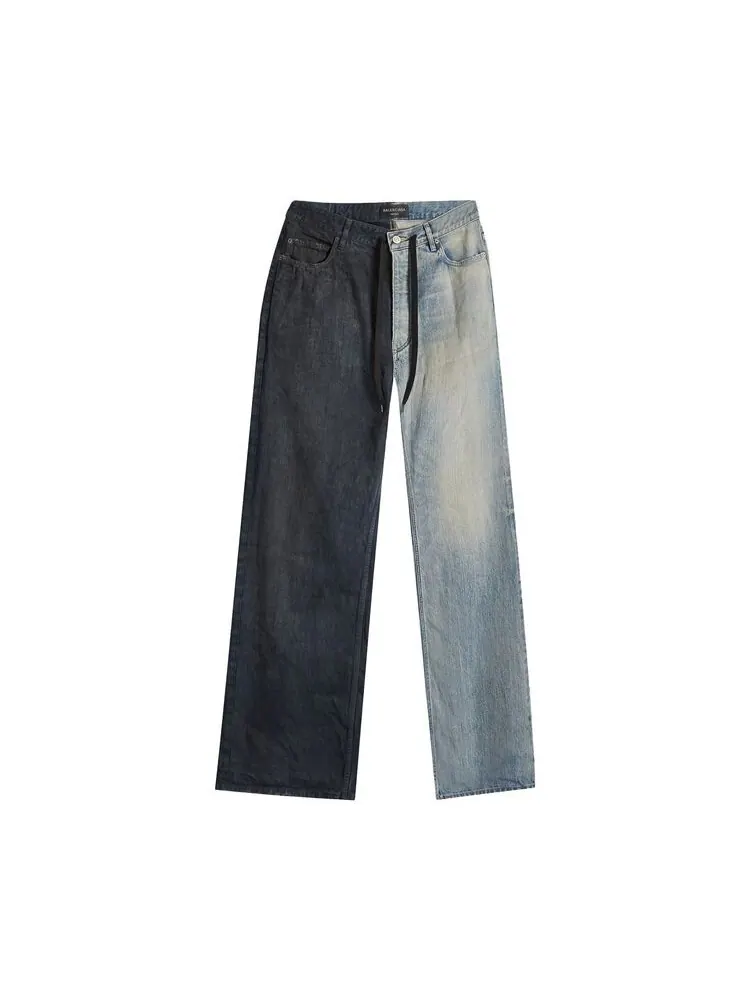 Брюки Balenciaga Fifty-Fifty Pants Grey/Outback Blue — изображение 1 из 1, серый