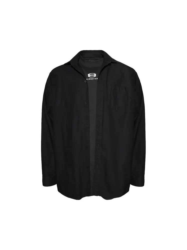 Рубашка Balenciaga Unity Sports Icon Layered Oversized Shirt