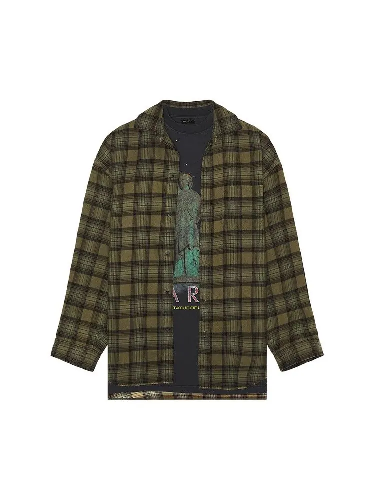 Рубашка Balenciaga Paris Liberty Layered Shirt Oversized