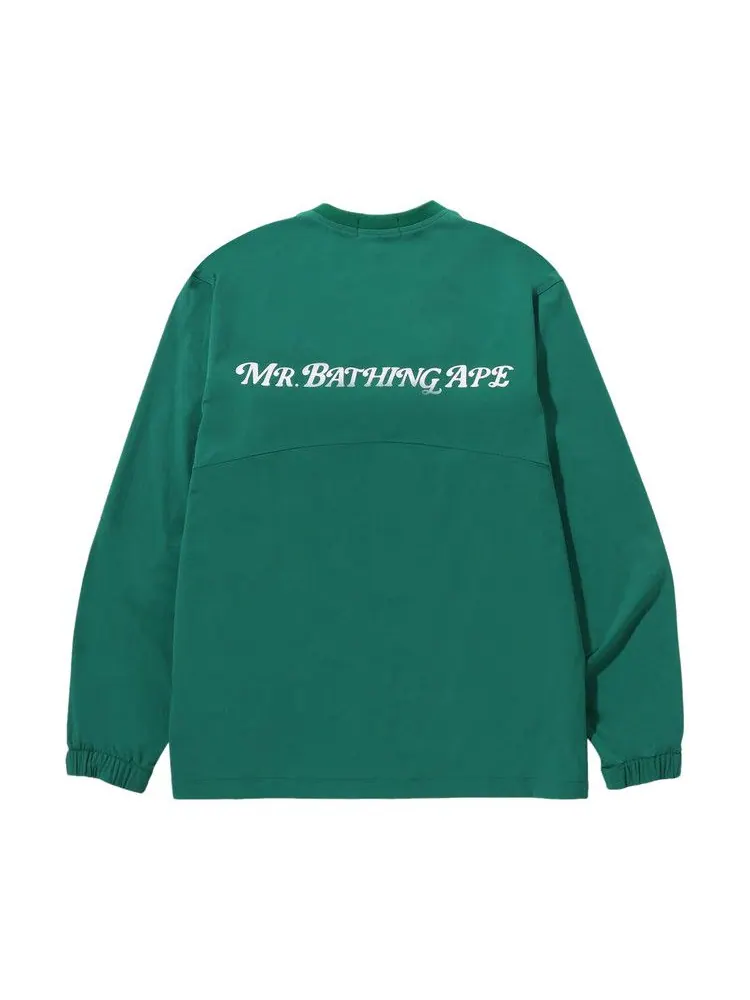 Куртка BAPE Mr. Bathing Ape Golf V Neck Pullover Windbreaker — изображение 2 из 2, зеленый