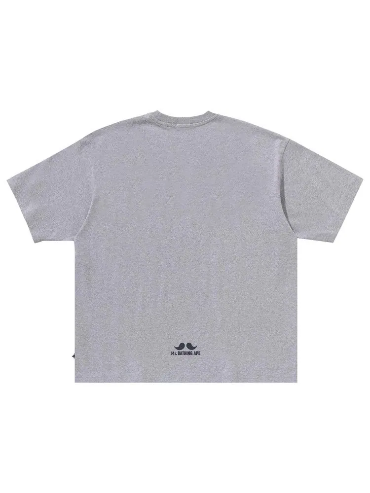 Футболка BAPE Logo Tee — изображение 2 из 2, серый