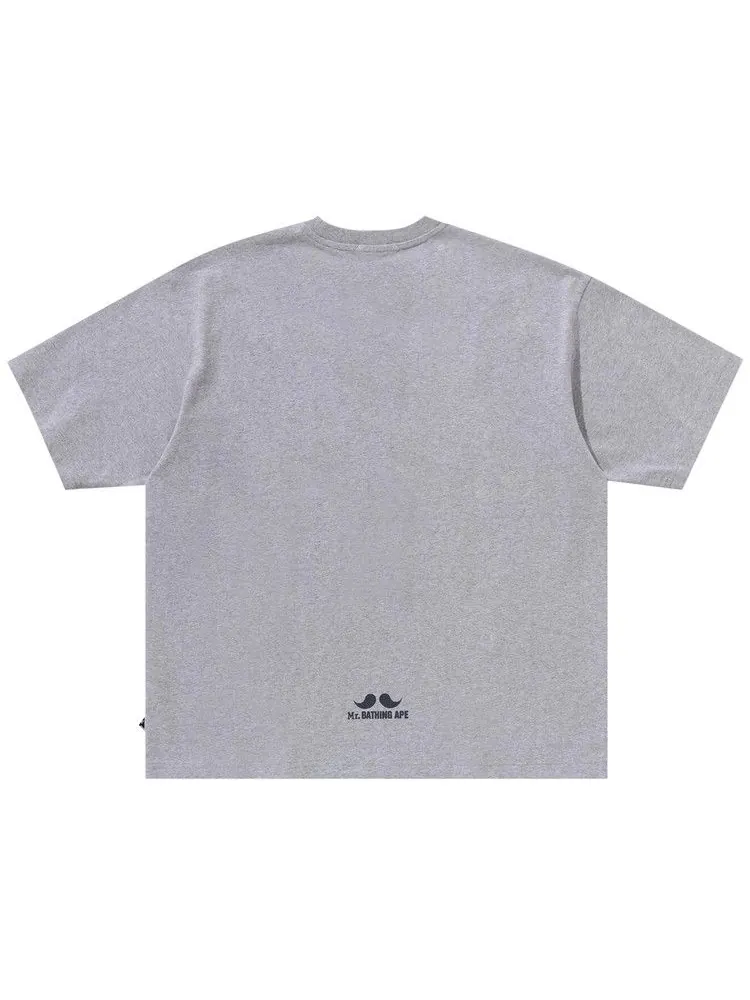 Футболка BAPE Ape Head Tee — изображение 2 из 2, серый
