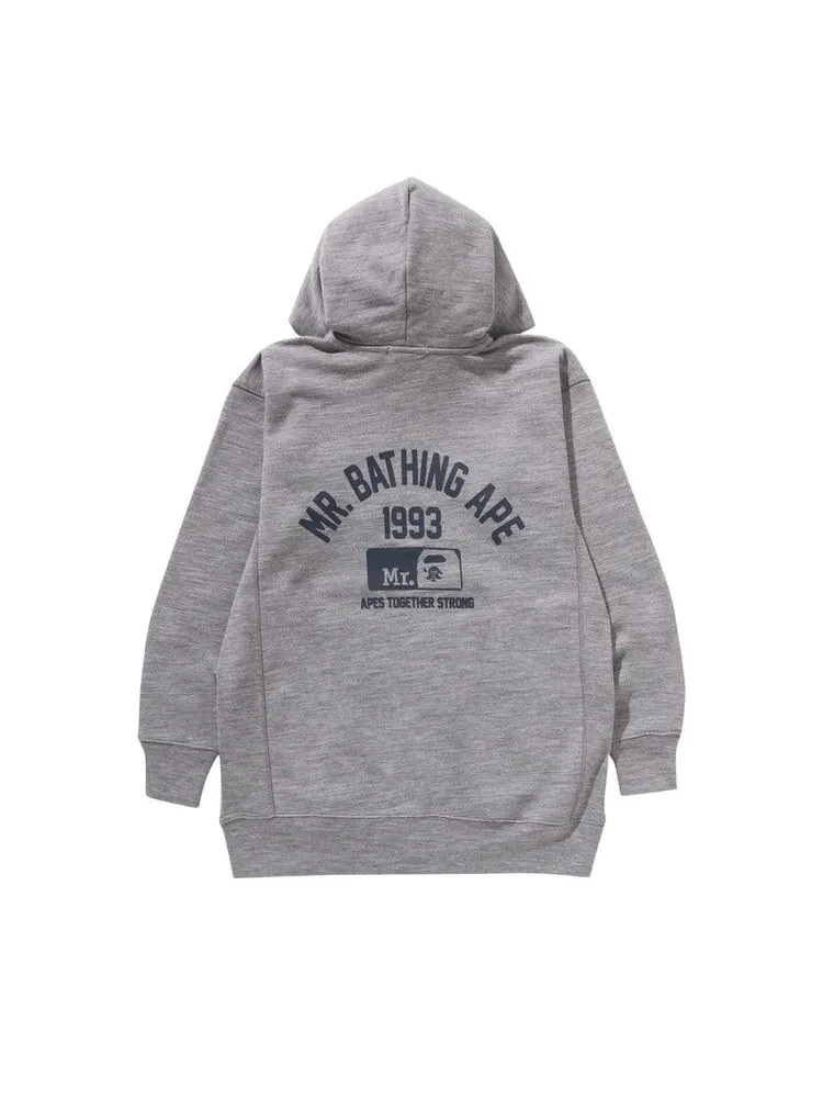 Худи BAPE Zip Up Pullover Hoodie — изображение 2 из 3, серый