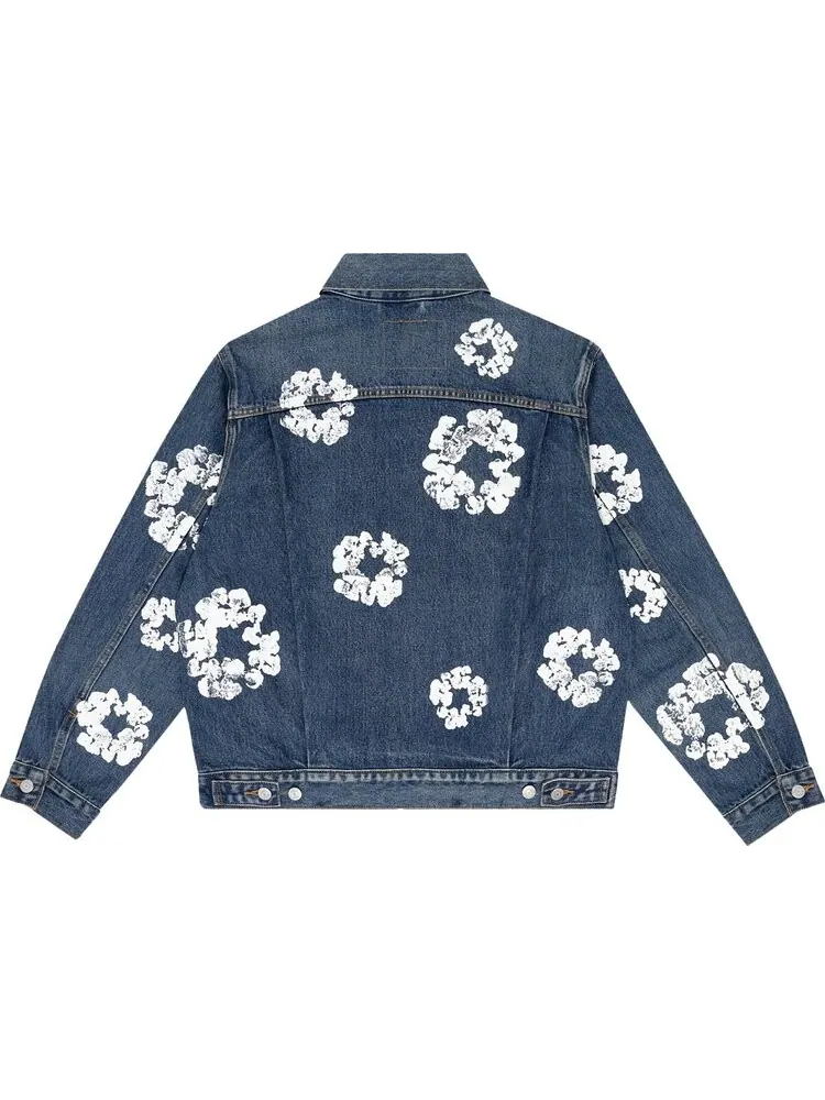 Куртка Denim Tears Type II All Over Wreath 'Dark Wash' — изображение 2 из 2, синий