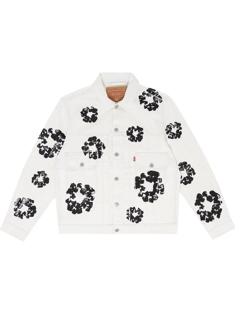Куртка Denim Tears Type II All Over Wreath 'White' — изображение 1 из 2, белый