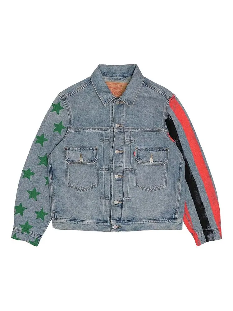 Куртка Denim Tears x CPFM 4th of July Denim Plant Jacket — изображение 1 из 1, синий