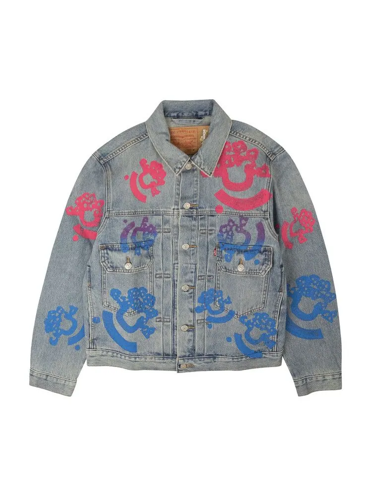 Куртка Denim Tears Bstroy Tears Type-2 Denim Jacket — изображение 1 из 1, светлая стирка