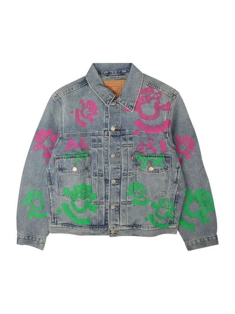 Куртка Denim Tears Bstroy Tears Type-2 Light Wash Denim Trucker Jacket — изображение 1 из 1, мульти