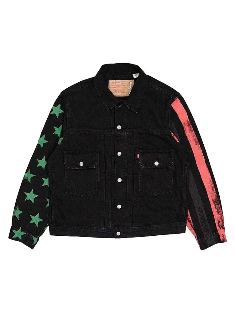 Куртка Denim Tears x CPFM 4th of July Denim Plant Jacket — изображение 1 из 1, черный