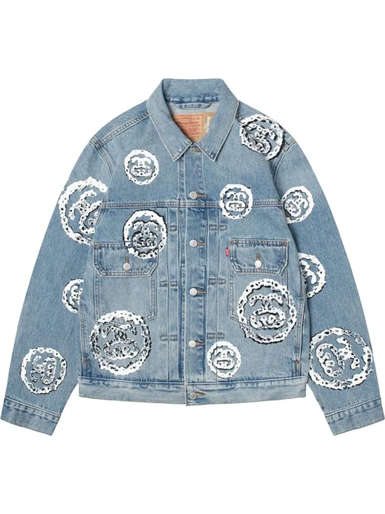 Куртка Stussy x Denim Tears Type 2 Jacket 'Light Indigo'