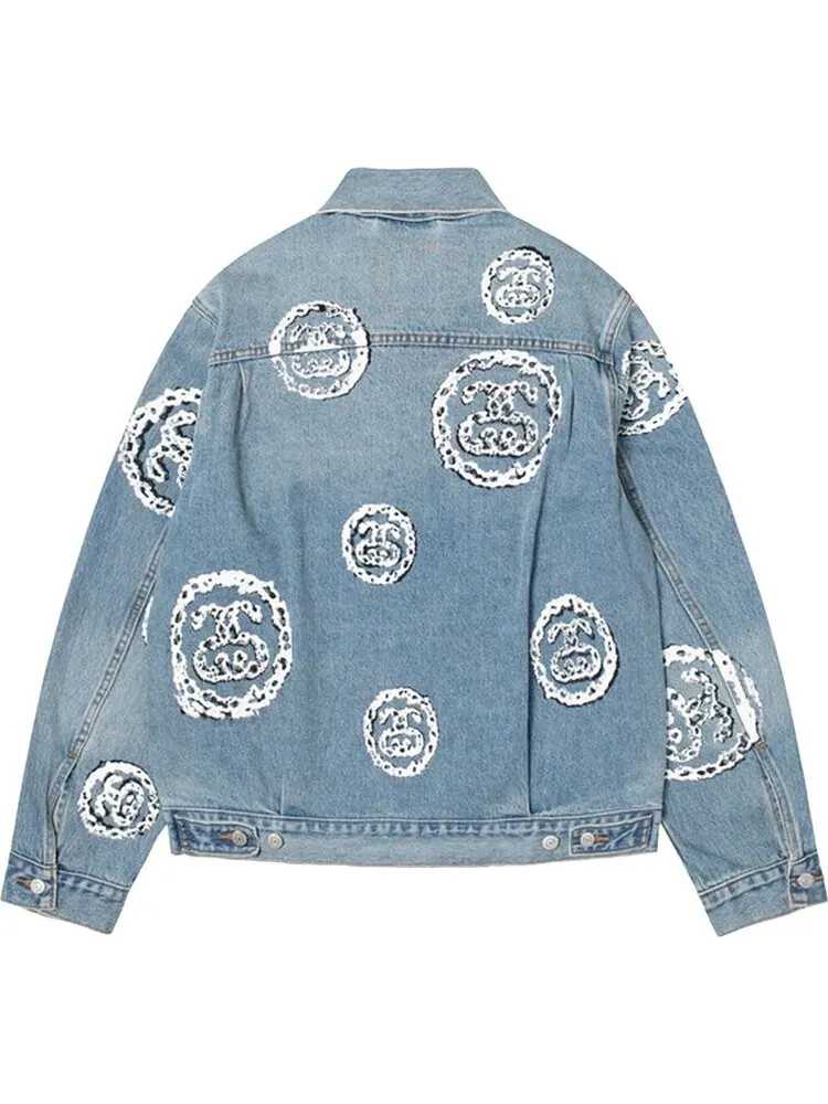 Куртка Stussy x Denim Tears Type 2 Jacket 'Light Indigo' — изображение 2 из 2, синий
