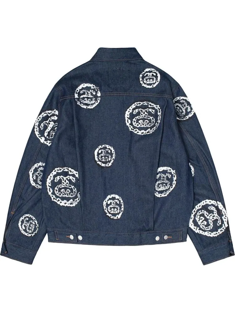 Куртка Stussy x Denim Tears Type 2 Jacket 'Raw' — изображение 2 из 2, синий