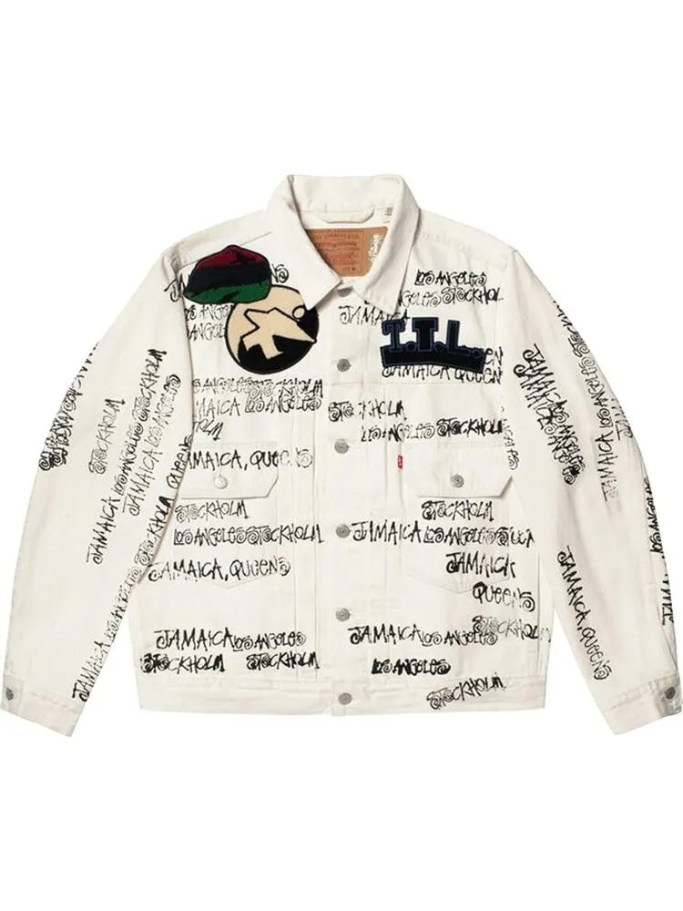 Куртка Stussy x Denim Tears x Our Legacy TTL Denim Jacket 'White'