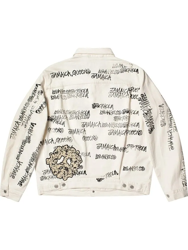 Куртка Stussy x Denim Tears x Our Legacy TTL Denim Jacket 'White' — изображение 2 из 2, белый