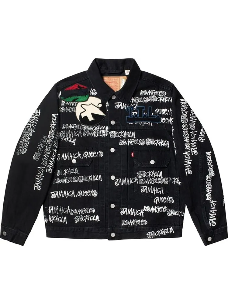 Куртка Stussy x Denim Tears x Our Legacy TTL Denim Jacket 'Black'