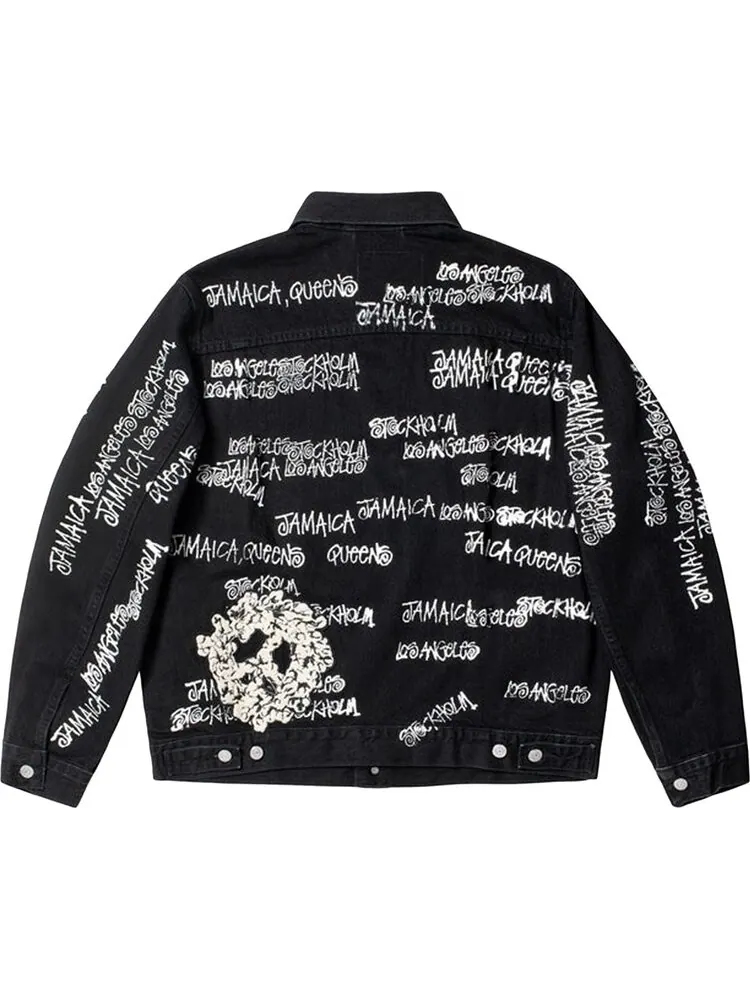 Куртка Stussy x Denim Tears x Our Legacy TTL Denim Jacket 'Black' — изображение 2 из 2, черный