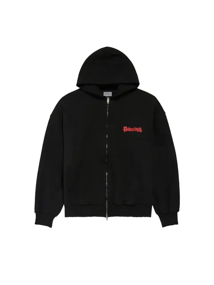 Худи Balenciaga на молнии, средний крой