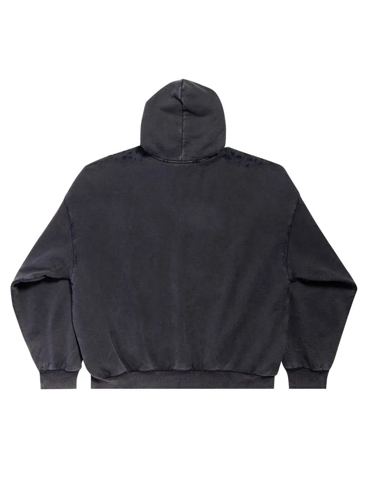 Худи Balenciaga Large Fit Hoodie — изображение 2 из 2, черный