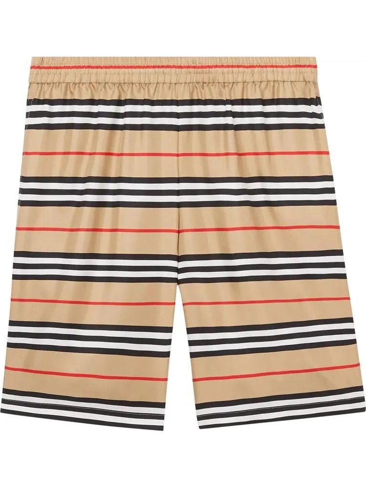 Футболка Supreme x Burberry Icon Stripe Silk Twill Shorts (Burberry Exclusive) 'Archive Beige' — изображение 1 из 1, загар
