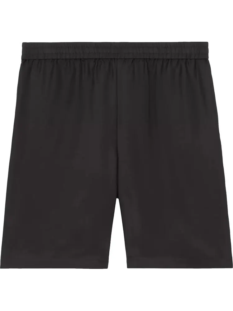 Футболка Supreme x Burberry Icon Stripe Silk Twill Shorts (Burberry Exclusive) 'Black' — изображение 1 из 1, черный