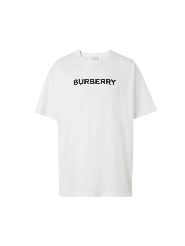 Футболка Burberry Logo Print Oversized T-Shirt 'White' — изображение 1 из 1, белый