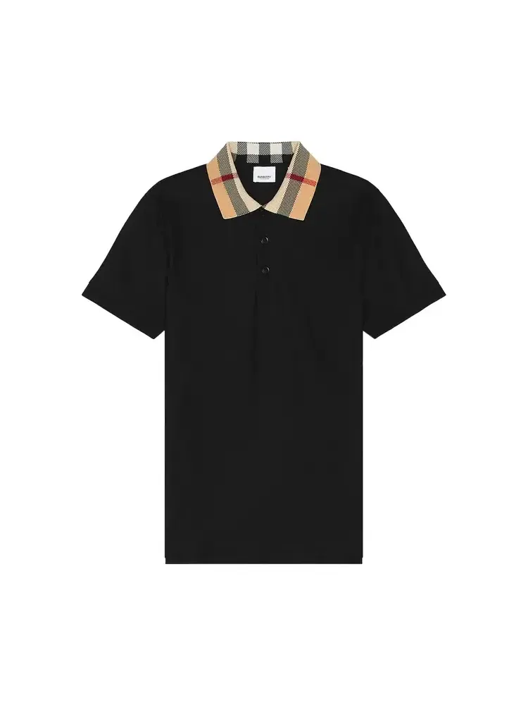 Футболка поло Burberry Cody — изображение 1 из 2, черный