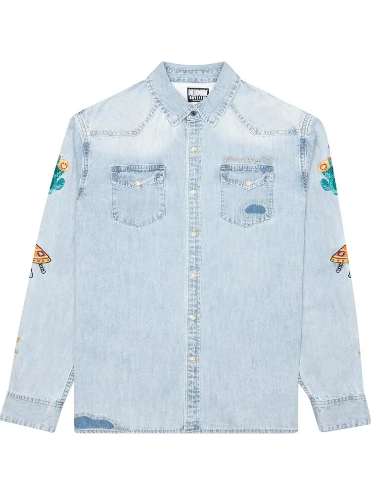 Лонгслив Billionaire Boys Club Hillside Long-Sleeve Woven 'Infinity' — изображение 1 из 3, синий