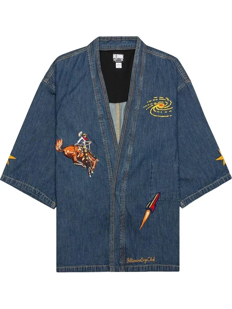 Лонгслив Billionaire Boys Club Space Rider Long-Sleeve Kimono 'Solar Flare' — изображение 1 из 3, синий