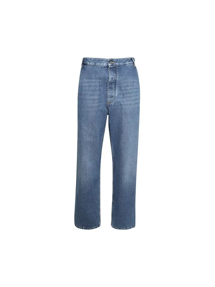 Джинсы Bottega Veneta Rigid Denim Jeans — изображение 1 из 1, синий