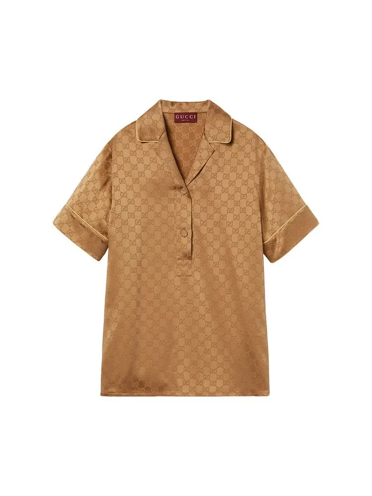 Рубашка Gucci Satin Shirt, из сатина