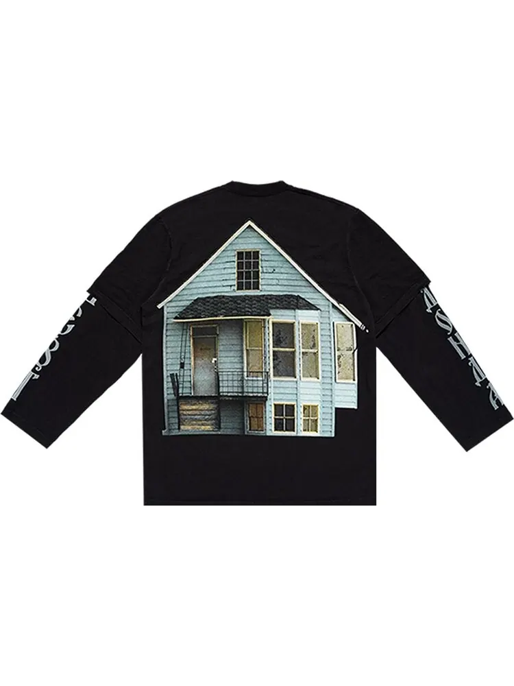Футболка Kanye West Donda Chicago Listening Party Double-Sleeve T-Shirt 'Black' — изображение 2 из 2, черный