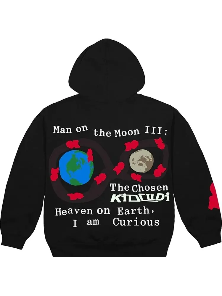 Худи Cactus Plant Flea Market x Kid Cudi For MOTM III I Am Curious Hoodie 'Black' — изображение 2 из 2, черный