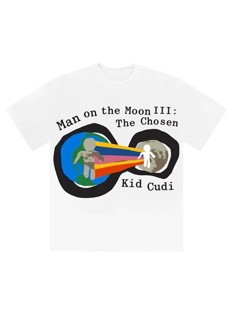 Футболка Cactus Plant Flea Market x Kid Cudi For MOTM III Heaven On Earth Tee 'White'