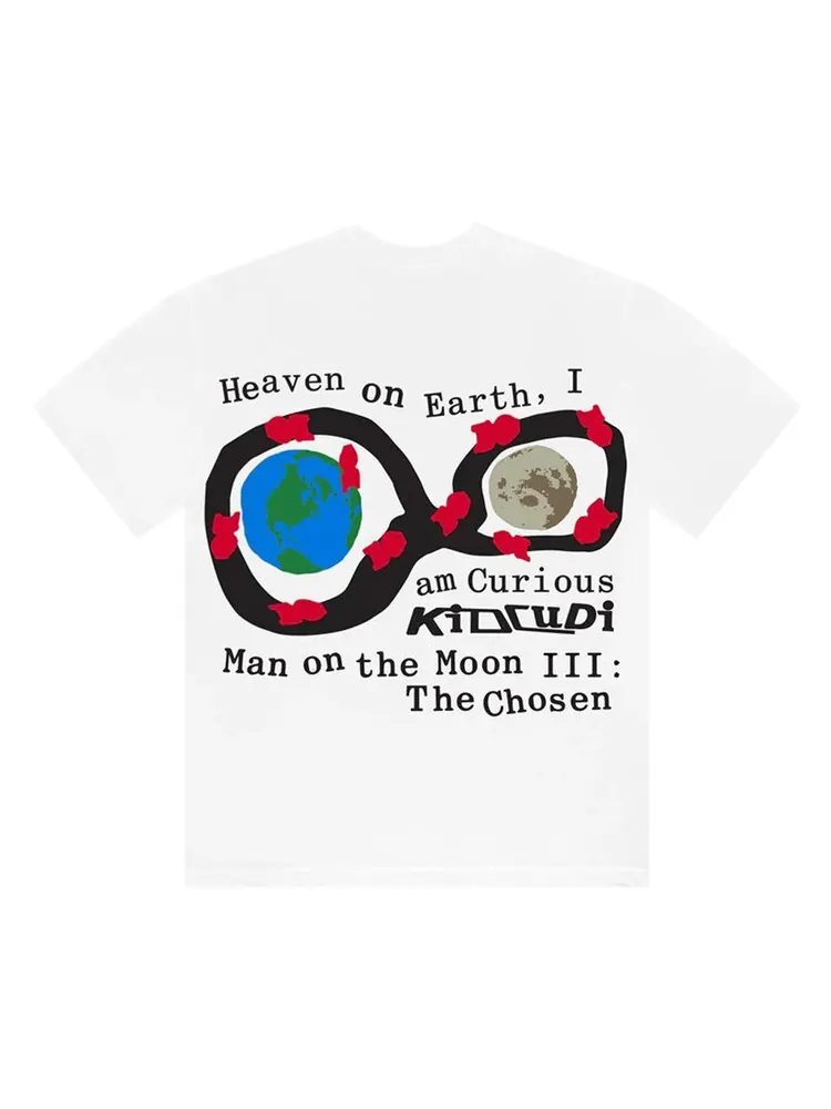 Футболка Cactus Plant Flea Market x Kid Cudi For MOTM III Heaven On Earth Tee 'White' — изображение 2 из 2, белый