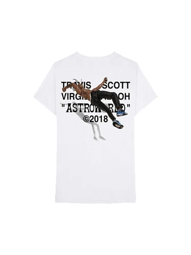 Футболка Cactus Jack by Travis Scott x Virgil Abloh By A Thread T-Shirt (Air Jordan 4 Version) 'White' — изображение 2 из 2