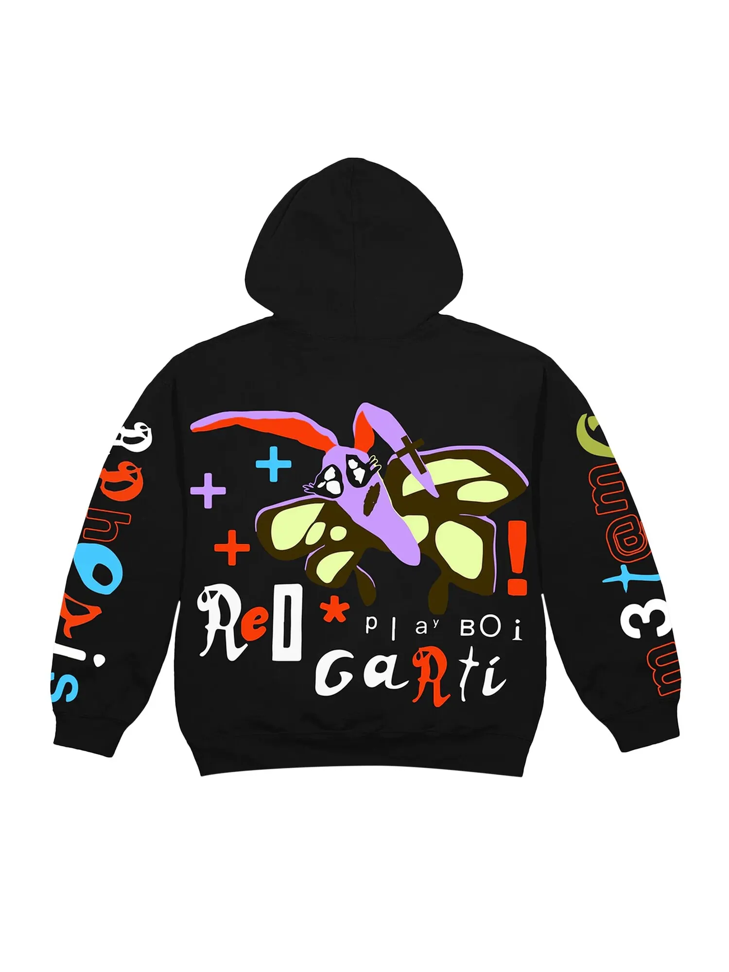 Толстовка Cactus Plant Flea Market x Playboi Carti Whole Lotta Red M3tamorphosis — изображение 2 из 2, черный