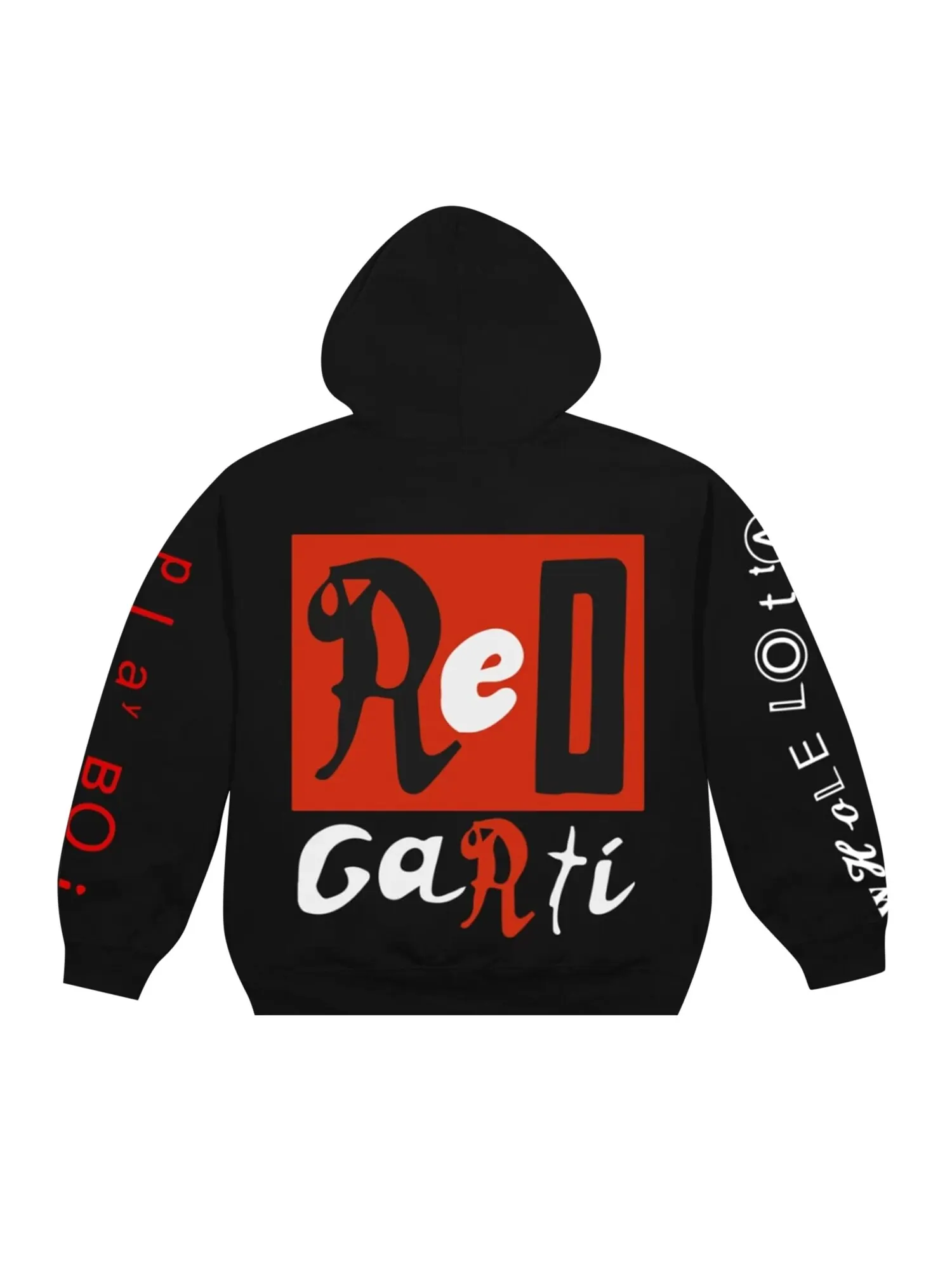 Толстовка Cactus Plant Flea Market x Playboi Carti Whole Lotta Red King Vamp Black — изображение 2 из 2, черный