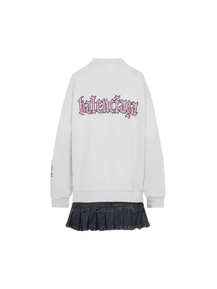 Гибридное платье Balenciaga — изображение 2 из 2, белый
