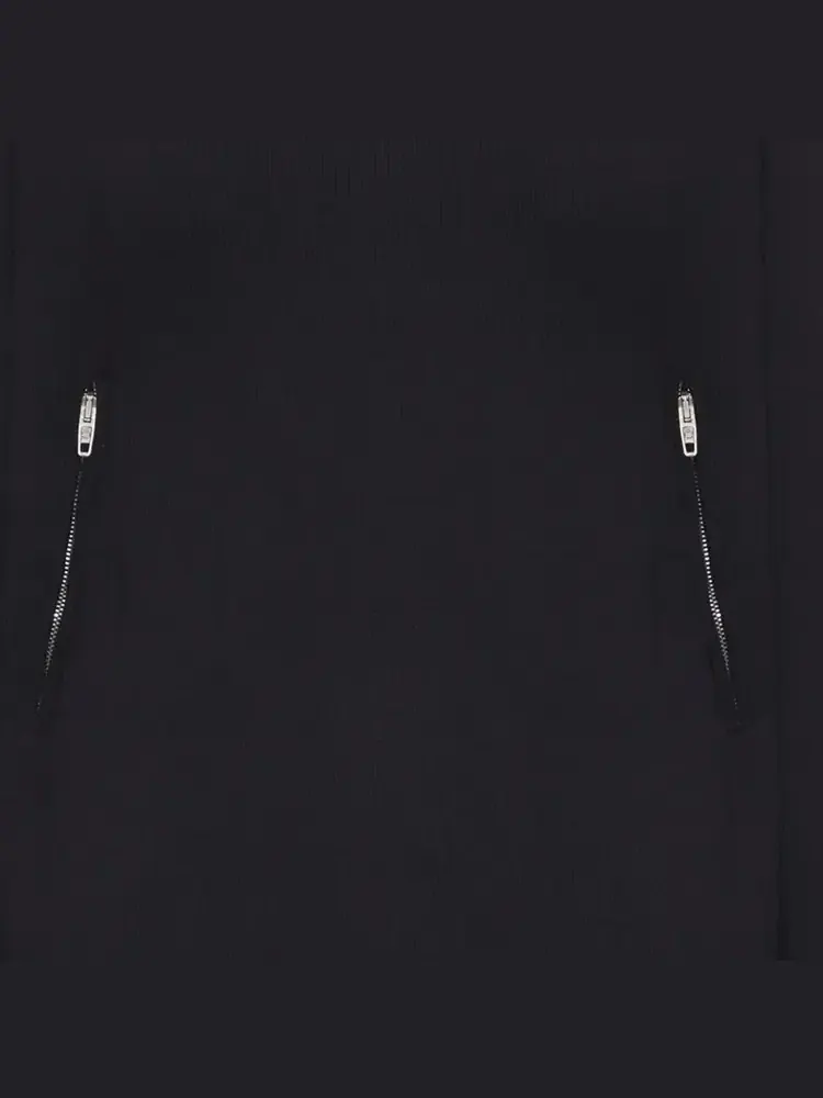 Вязаный свитер Balenciaga Back To Front 'Black' — изображение 2 из 2, черный