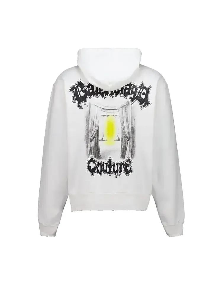 Худи на молнии Balenciaga Oversized — изображение 2 из 2, белый