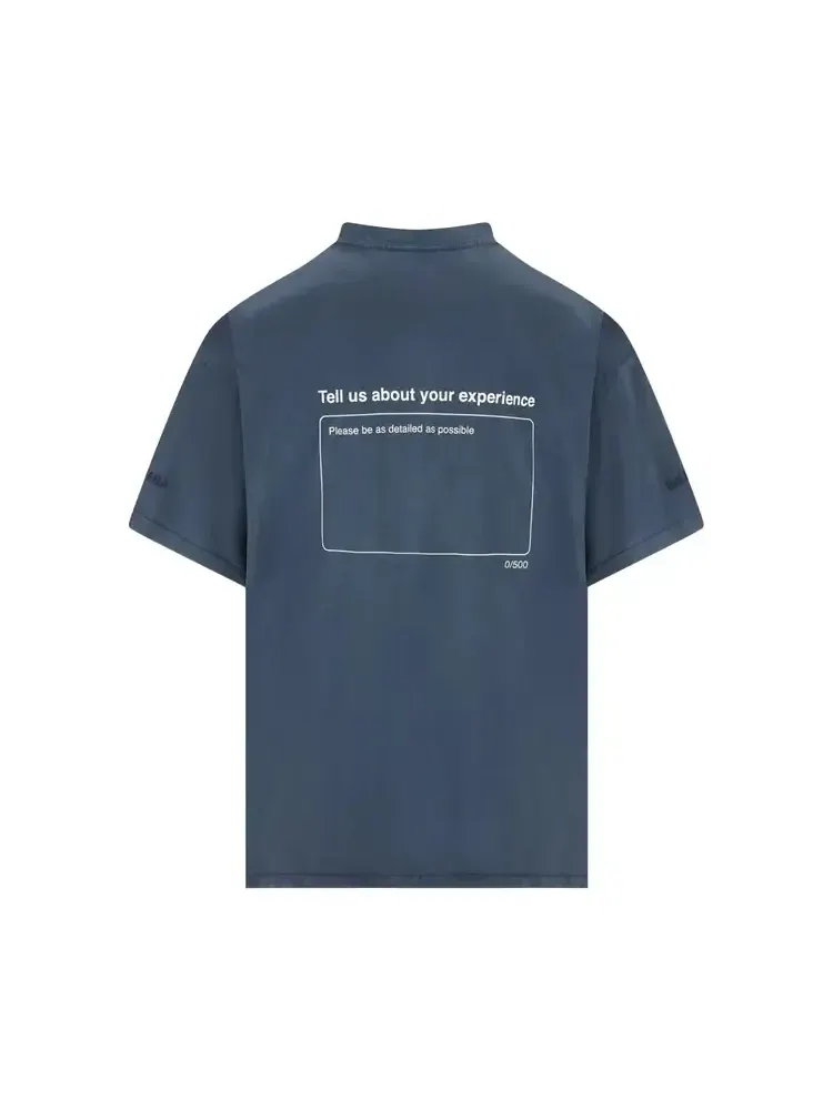 Футболка Balenciaga Twisted Crew Neck 'Washed Navy' — изображение 2 из 3, синий