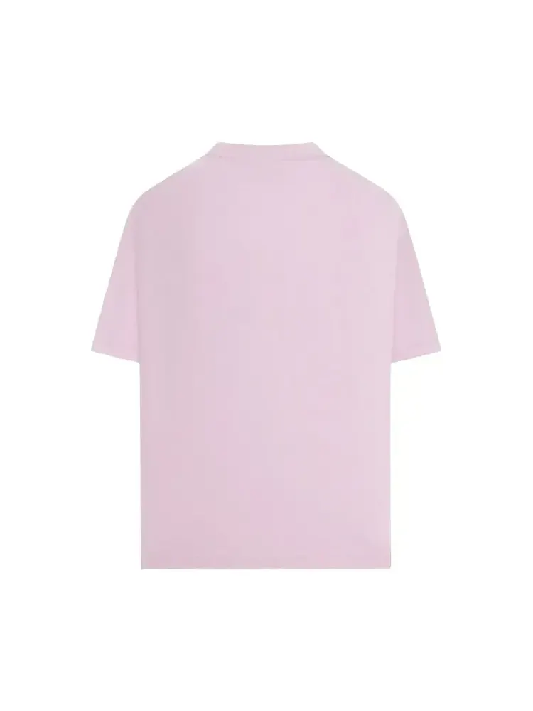 Футболка Balenciaga Medium Fit 'Old Pink' — изображение 2 из 2, розовый